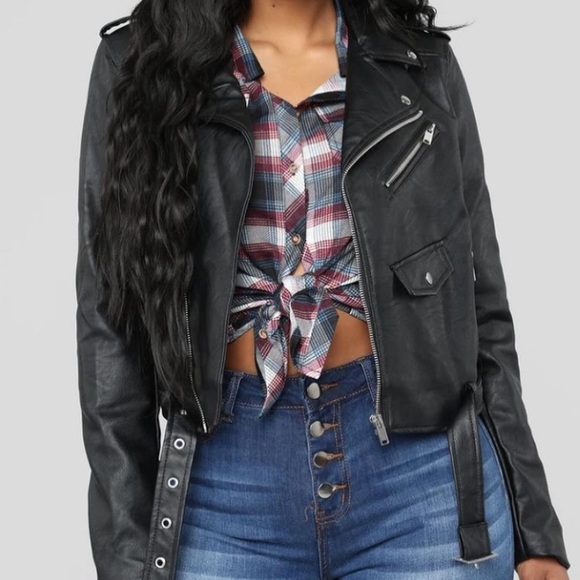 Faux leather jacket - Picture 2 of 2